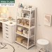 Meteorleg Contemporary Ladder-Style White Bookcase, Space-Saving 5-Tier Freestanding Shelf for Display and Storage